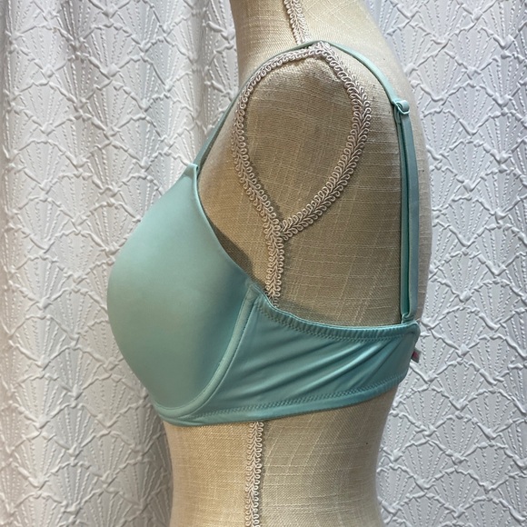 PINK Victoria's Secret size 36D Light teal Blue Underwire Bra supportive comfy - Picture 4 of 13